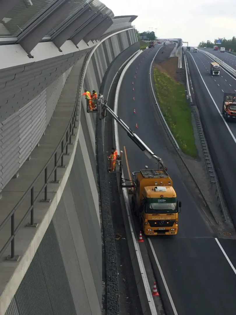 Bauwerksprüfung von Lärmschutzbauwerken – A3 bei Heidingsfeld
