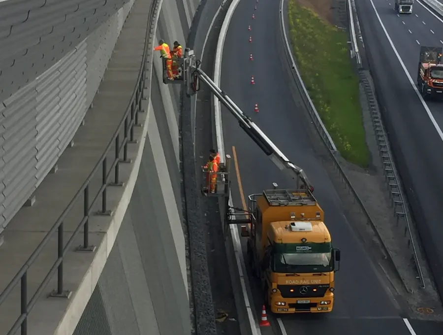 Bauwerksprüfung von Lärmschutzbauwerken – A3 bei Heidingsfeld