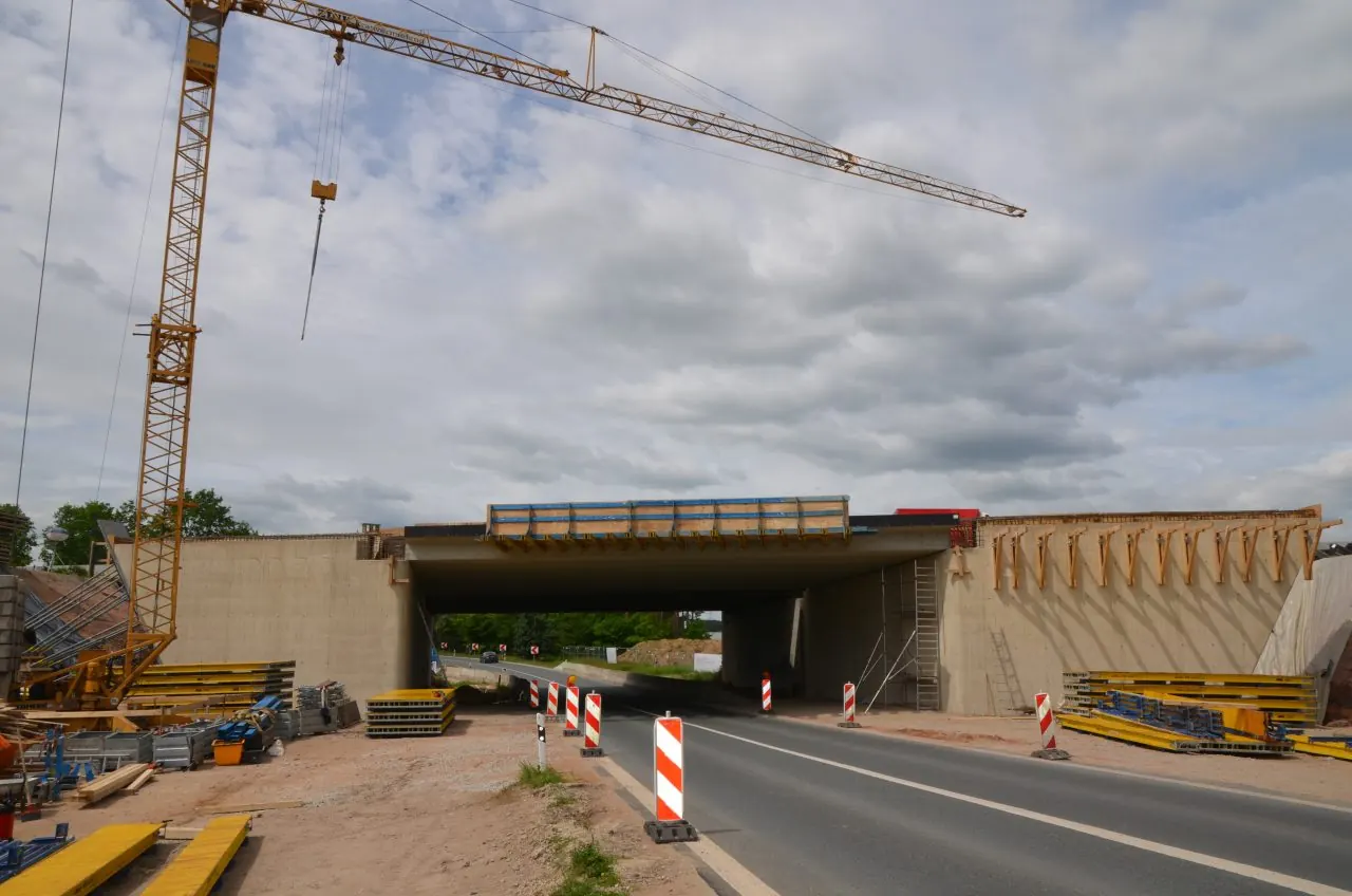 Bauüberwachung Brückenneubau BW126a und BW126c – Ausbau BAB A73 bei Forchheim