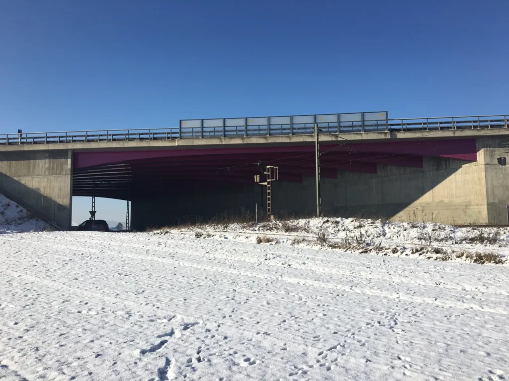 Brückenhauptprüfungen auf der Autobahn BAB A73